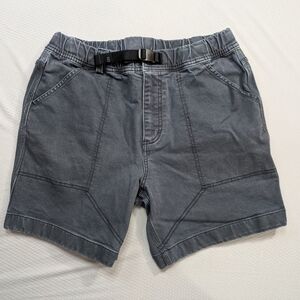 Topo Designs Mountain Shorts Mens L Belted Heavy Organic Cotton Dirt River Hike